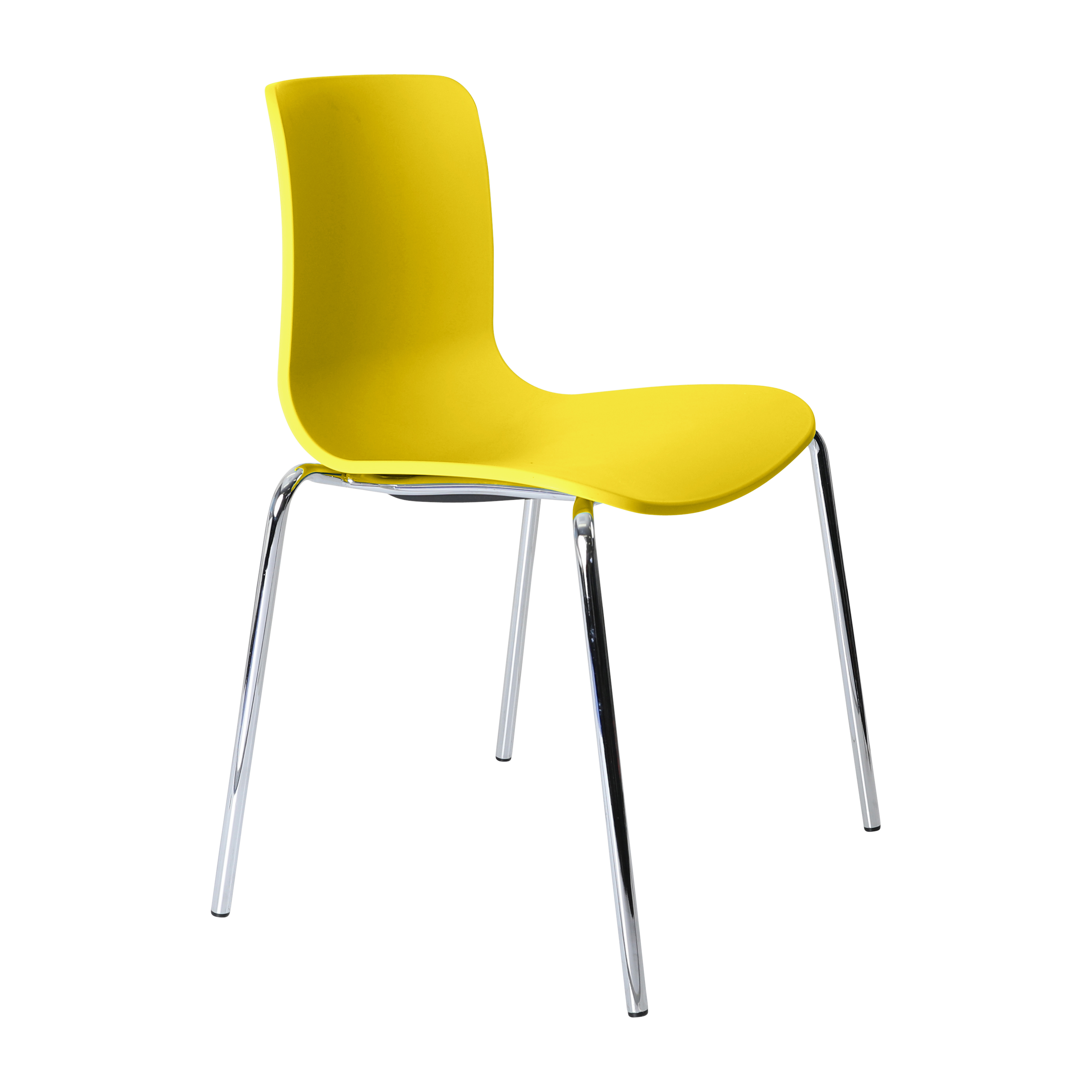 Acti Chair (Yellow / 4-leg Chrome Frame)